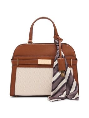 Ann Klein Medium Belted Satchel with Convertible Strap